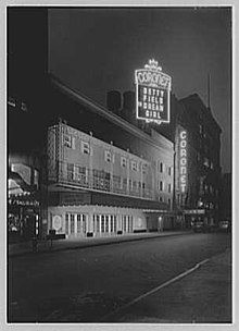 The theater as seen after it was renamed the Coronet Coronet Theatre, W. 49th St., New York City. LOC gsc.5a12459.jpg