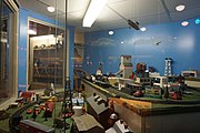 O-scale model railway layout