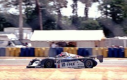 Met Mario Andretti en Derek Warwick in de Courage-Porsche C36 op Le Mans in 1996.