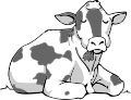 Cow bw 06.svg