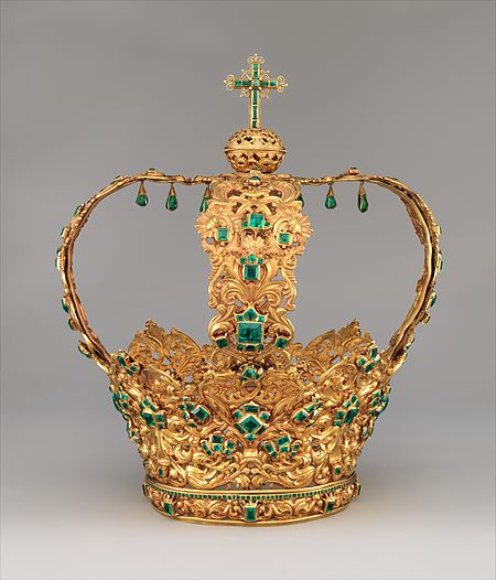 ไฟล์:Crown of the Virgin of the Immaculate Conception, known as the Crown of the Andes MET DP365520.jpg