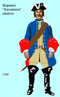 régiment des Cuirassiers du Roi de 1740 à 1757