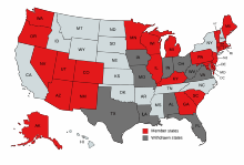 ERIC member states Current and withdrawn ERIC states.svg