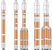 Предлагаемые изначально версии ракеты-носителя Чанчжэн-5: CZ-5-200, CZ-5-320 и CZ-5-504