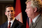 Thumbnail for File:Dalton McGuinty and Mayor Miller, Mayors' Summit.jpg