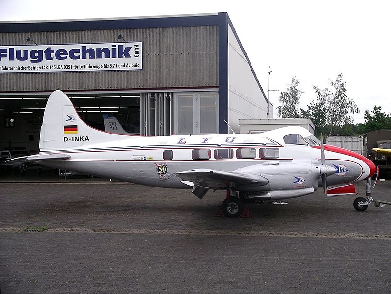 File:De Havilland DH-104 Dove 8, LTU - Lufttransport-Unternehmen AN0860470.jpg