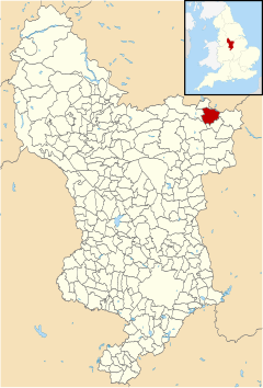 Карта округа Дербишира в Великобритании с выделением Barlborough.svg