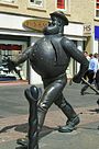 The statue of Desperate Dan in Dundee City Centre
