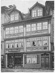 Birthplace of Ernst Keil in Bad Langensalza; photo by Christian Bregazzi in Die Gartenlaube, 1897