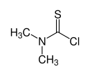 Strukturformel von Dimethylcarbamothiochlorid