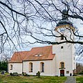 Dorfkirche Dornreichenbach (Kirche (mit Ausstattung), Kirchhof mit Einfriedungsmauer, Kriegerdenkmal für die Gefallenen des 2. Weltkrieges, Grabmal und Grufthaus)