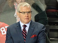 Foto van Doug MacLean tijdens het coachen