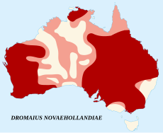 Распределение карт Dromaius novaehollandiae 1.svg