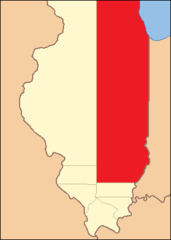 Edwards County, when it was created in 1815 from Gallatin and Madison Counties, extended north to Lake Michigan.