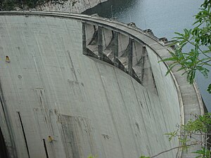 The dam with the overflow