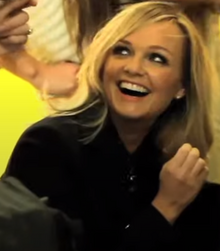 Bunton at a photoshoot for her Argos fashion line in 2014 Emma Bunton 2014 4.png