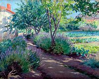 Енріке Сімоне. «Стежка в саду», 1921 р.
