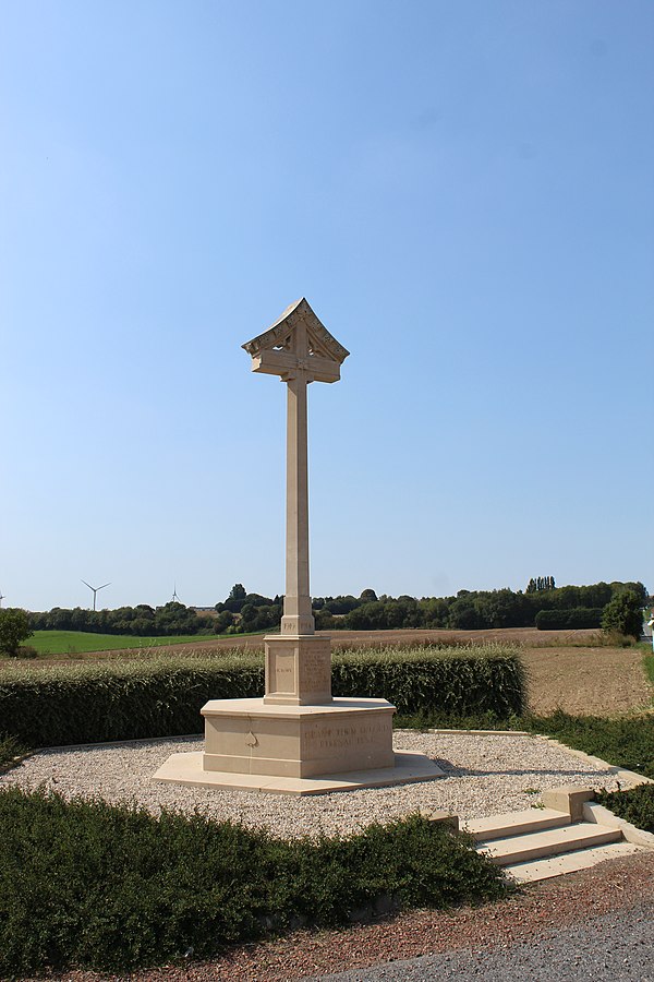 The memorial to the glory of the 12th British Infantry Division to Epehy.