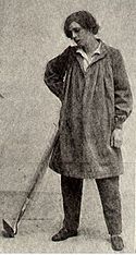 Barrymore playing the male character Carrots in a play of the same name, 1902 EthelBarrymoreCarrots.jpg