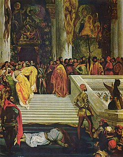 הוצאתו להורג של מארינו פאליירו, מעשה ידי אז'ן דלקרואה, 1827