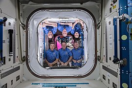 Foto dell'equipaggio in orbita