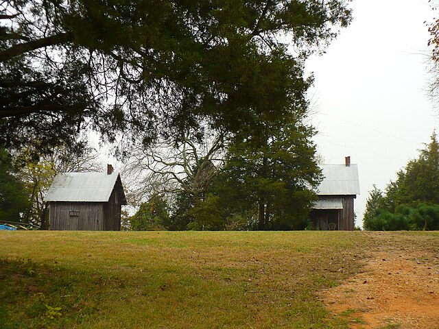 Former slave cabins at Faunsdale Plantation in Marengo County.
