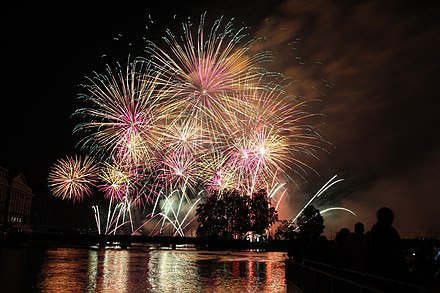 Fireworks at the Fêtes de Genève, 2012