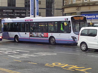 First Bradford One of the bus companies serving the area of West Yorkshire, England. It forms part of FirstGroup