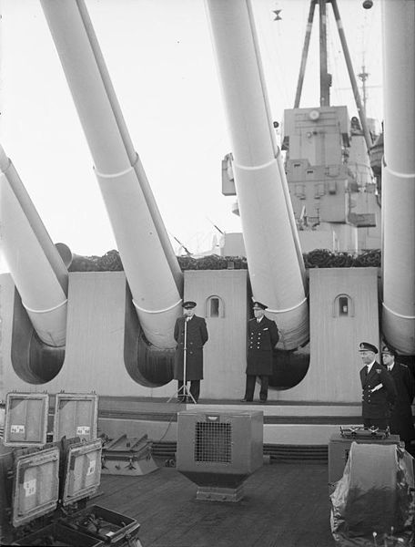 File:First Lord Visits Home Fleet. 15 January 1943, Scapa Flow, Mr a V Alexander, First Lord of the Admiralty in the Course of His Three Day Visit To the Home Fleet Spoke To Ship's Crews About the War at Sea. A13907.jpg