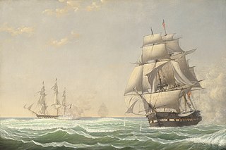 Capture of USS <i>President</i> US-British naval battle