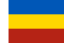 Vlag van de Oblast Rostov Russia