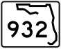 State Road 932 işaretçisi