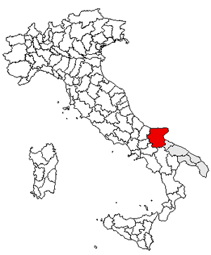 Провинция Фоджа на карте
