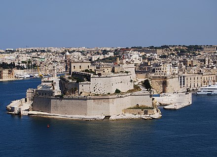Le fort Saint-Ange, à l'extrémité de Birgu, en 2009.