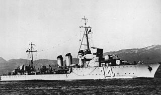 French destroyer <i>Fougueux</i> Destroyer of the French Navy