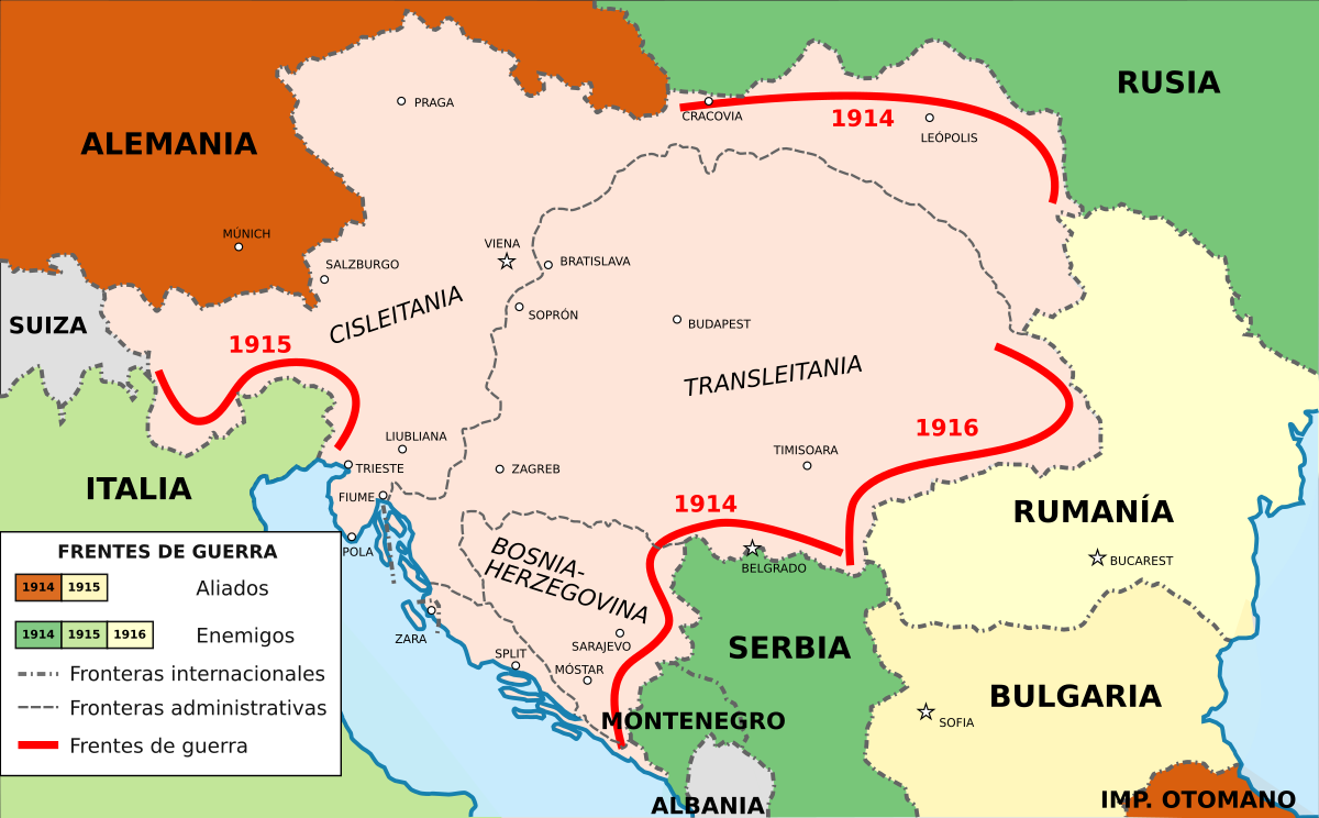 Карта сербии в 1914 году