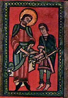Plafó amb sant Martí de Tours