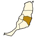 Розташування муніципалітету на острові Фуертевентура