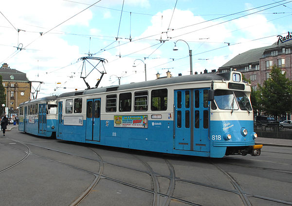 Gothenburg, M29 (front) and M28 (rear) trams, the inspiration for the prototype PCC 1041 and Z-class trams