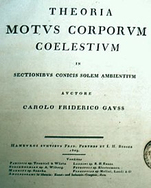 Carl Friedrich Gauss introduced his constant to the world in his 1809 Theoria Motus. GAUSS JPG.jpg