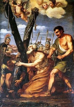 Den helige Andreas martyrium av Gavin Hamilton.
