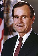Vicepresident George H.W. Bush uit Texas Republikeinse Partij