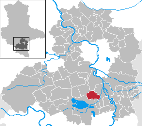 Location of Geusa within Saalekreis