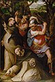 Tod des Hl. Petrus Martyr von Giorgio Vasari (1570)