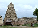 Gopura and prakara of Sri Ranganathaswamy temple on the island of Srirangapatna near Mysore in India.jpg