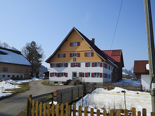 Grünenbach, LI - Schönau - Oberdorf Nr 4 v NO