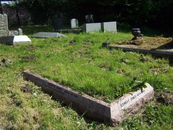 Jones’ grave in the churchyard of St Cadoc's Cheriton on the Gower Peninsula