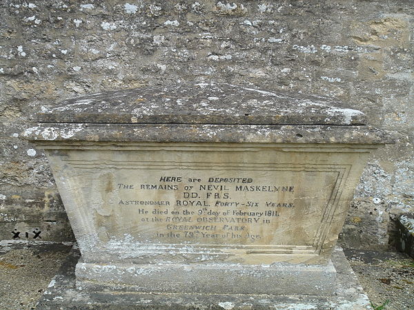 Maskelyne's tomb in Purton, Wiltshire