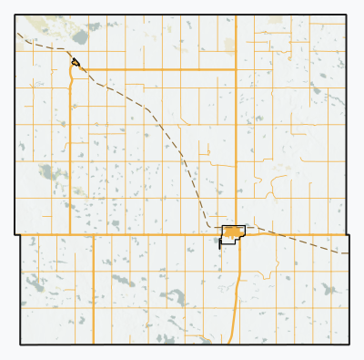 Gravelbourg No. 104 Coloured Map.svg