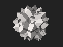 3D model of a great dodecicosidodecahedron. Great dodecicosidodecahedron.stl